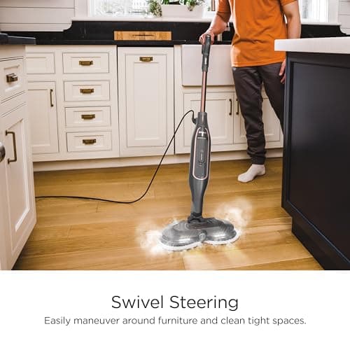 Shark Steam Scrubbing Sanitizing Blaster Mop S7201 Gray/Rose Gold WS1 6