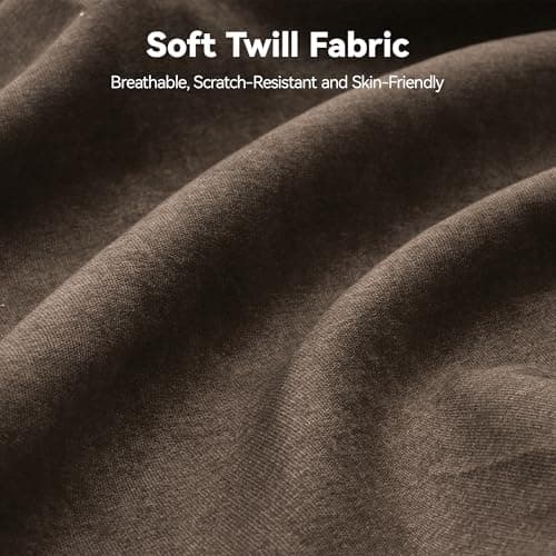 OKUP Power Lift Recliner Chair with Massage and Heat for Elderly, Electric Recliner Chairs for Adults with Side Pocket Remote Control, Infinite Position, Fabric (Brown) 8