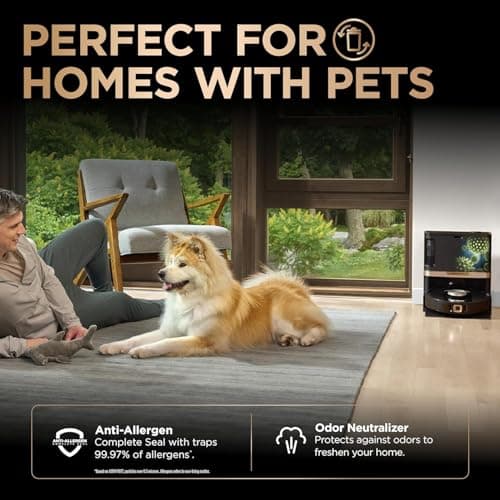 Shark Robot Vacuum & Mop Combo, PowerDetect NeverTouch Pro, Self-Emptying, Self-Refill with Self-Clean Pad Wash & Dry, 60-Day Capacity, 30-Day Refill Tank, RV2820ZE (Renewed) 7