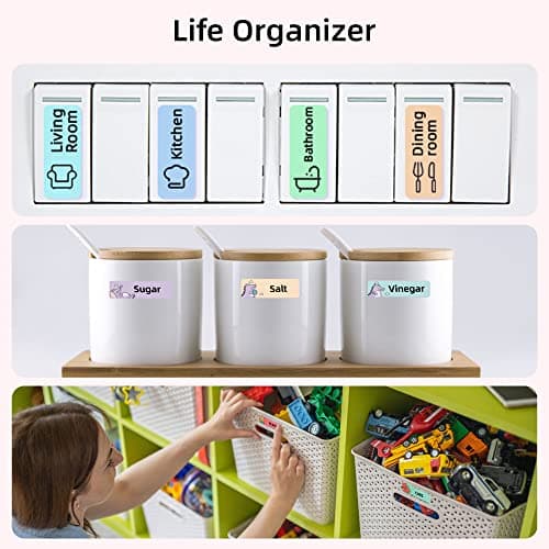 HPRT H11 Label Maker Machine with Tapes, Mini Cute Label Makers, Bluetooth Connection with iPhone Android, Waterproof Labeler for Home, Office, Classroom Organization (5 Tapes Included) 6