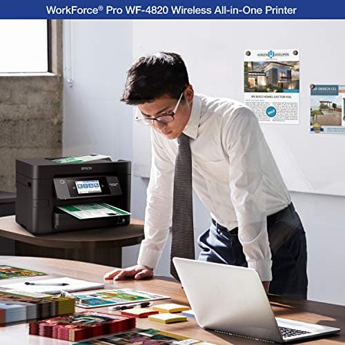 Epson® Workforce® Pro WF-4820 Wireless Color Inkjet All-In-One Printer, Black, Large 5