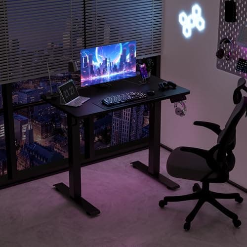 ExaDesk 35 * 20 Electric Standing Desk, Adjustable Height Sit Stand Up Desk, Motorized Home Office Computer Gaming Workstation Desk 8