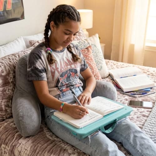 LAPGEAR Compact Lap Desk – Fits Up to 14″ Laptops – Aqua Sky – Style No. 43109 6