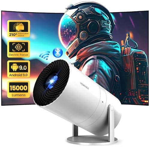 YOWHICK Android projector with bluetooth and wifi, Silver