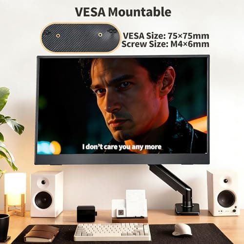Maovz 18.5 Inch Large Portable Monitor for Laptop, 120Hz 1080P FHD IPS Portable Travel Second Screen Display for/Phone/Xbox PS4/5, 125% sRGB, Dual Speakers, VESA & Storage Bag 8