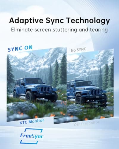 KTC 27 Inch Computer Monitor - QHD (2560 x 1440) Display, Up to 120Hz Monitor, IPS Panel, 123% sRGB, HDMI 2.0 x 2 & DP 1.4 x1, Adaptive Sync, Eye-Friendly Screen PC Monitors for Work Gaming, H27D9 5