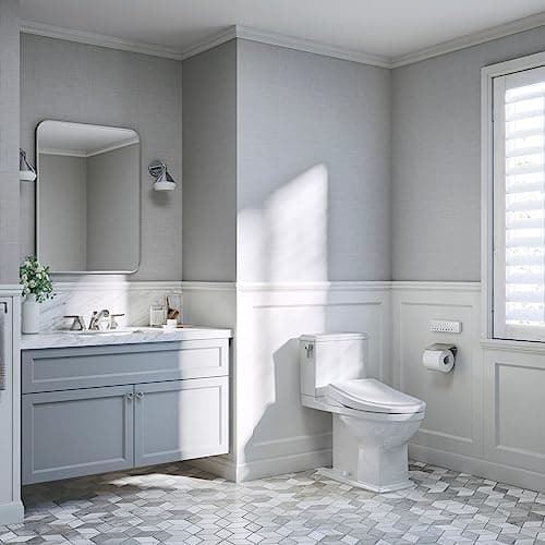 TOTO® WASHLET®+ S7 Electronic Bidet Toilet Seat with EWATER+® Bowl and Wand Cleaning and Classic Lid, Elongated, Cotton White - SW4724AT40#01 6