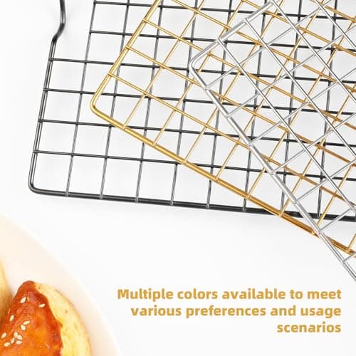 2 Pcs Cooling Rack for Cooking and Baking, 14.5"x10" Stainless Steel Cookie Cooling Rack, Thick Wire Rack for Baking Sheet, Baking Rack for Roasting, Grilling, Dishwasher Oven Safe,Fit Half Sheet Pan 6