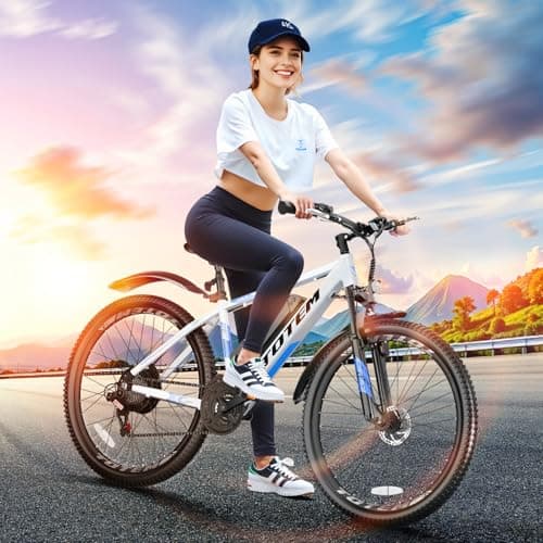 Totem Electric Bike for Adults,26 Electric Mountain Bike,750W Peak Motor 20MPH 40 Miles, Lightweight 46lb Aluminum Frame, Commuting E Bicycle for Men TeensWomen UL 2849 Certified 8