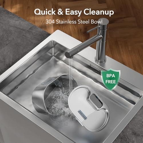 Cat Water Fountain Stainless Steel 108oz/3.2L:Battery Operated Wireless Cat Fountains for Drinking Indoor, Automatic Pet Water Dispenser with Ultra Quiet Pump,Multi-Filtration,Easy Clean BPA-Free 7