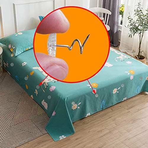 TTSAM Twist Pins with Clear Heads, Ideas Bedskirt Pins for Holds Bedskirts, Drapes, Slipcovers and Other Fabric and Materials Securely in Place(Pack of 50) 5