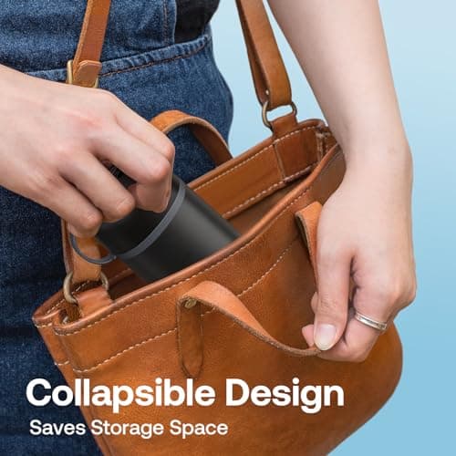 Bitvae P1 Water Dental Flosser, Travel Water Teeth Picks, Cordless Mini Water Cleaner Picks with Telescopic Water Tank, IPX7 Waterproof Flossing Cleaning Picks, Brace & Sensitive Teeth Care, Black 5