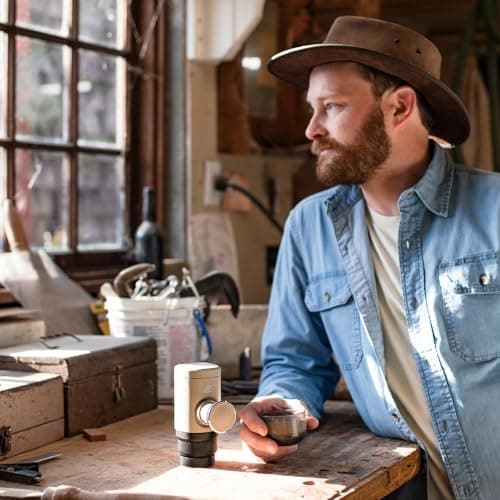 WACACO Minipresso NS2, Portable Espresso Maker Compatible with NS Original Capsules and Compatibles, Manually Operated, 18 Bar Small Handheld Coffee Machine for Travel, Camping 6