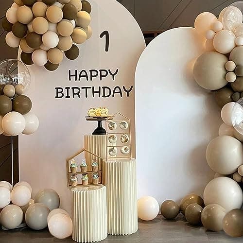 AHUAWA Cylinder Stands for Party 3PCS Foldable Cardboard Columns Pedestal Stand Cylinder Tables for Parties Baby Shower Wedding Birthday Display Dessert Cake Decoration