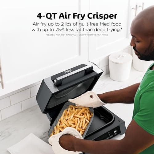 Ninja DG551 Foodi Smart XL 6-in-1 Indoor Grill with Air Fry, Roast, Bake, Broil, & Dehydrate, Foodi Smart Thermometer, 2nd Generation, Black/Silver 7