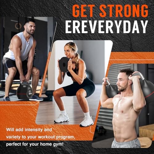 HXD-ERGO Adjustable Kettlebell Weight Set-Quickly Adjusts 7 Weights,Ergonomic kettlebell sets for Home Gym (Black) 6