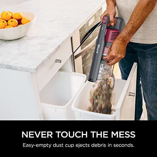 Shark IZ163H Pet Plus Cordless Stick Vacuum with Self-Cleaning Brushroll and HEPA Filter, Lightweight Deep Cleaning Vacuum for Carpet and Hard Floors, Folds for Easy Storage, 40-min Runtime, Raspberry 9