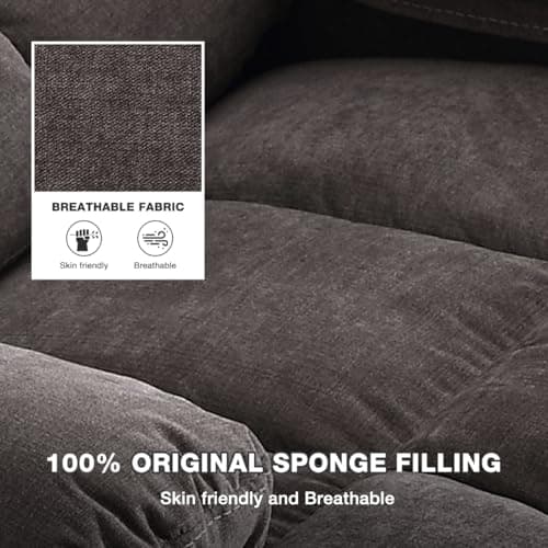 MAHOMICO Power Lift Recliner Chair for Elderly with Vibration Massage and Heating Functions, Electric Recliner Single Sofa with Side Pockets and USB Charge Port, Suitable for Living Room and Bedroom 7