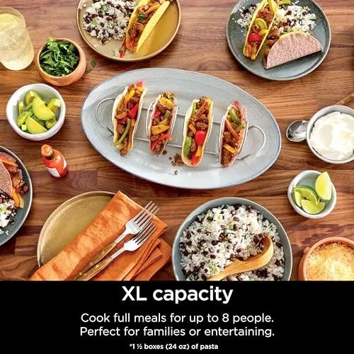 Ninja Combi All-in-One Multicooker, Oven, & Air Fryer, Complete Meals in 15 Mins, 14-in-1 Functions, Combi Cooker + Air Fry, Bake, Roast, Slow Cook and More, 3 Accessories, Stainless Steel, SFP701 10