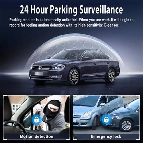 Sakerplus 360° 4 Channel Car Dash Cam System with Front Rear Left Right Cameras, 1080P Full Coverage, Night Vision, G-Sensor, Loop Recording, 128GB SD Card for Taxi, Fleet & Family Vehicles (128GB) 9