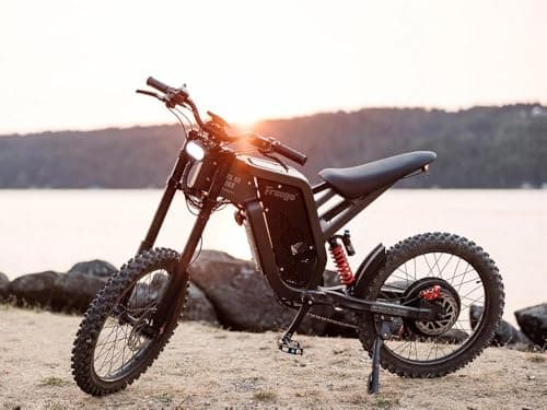 Freego Electric Motorcycle for Adults, X2 Electric Dirt Bike 6000W(Peak) Motor 60V/30Ah Removable Battery, 50MPH/60Mile Off Road Electric Mountain Bicycle, 19" x2 Tire Full Suspension,UL 2849 9