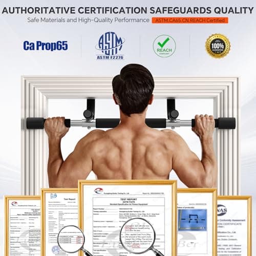 Ally Peaks Pull Up Bar for Doorway,Multiple Levels Width Adjustable Pull Up Bar Accurately Match Wide and Narrow doorframe,Indoor Chin-Up Bar Workout Bar,USA Original Patent 6