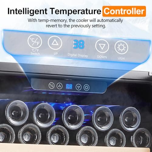 Kalamera Mini Fridge Beverage and Wine Cooler Built-in or Freestanding - 118 Cans & 16 Bottles Capacity Wine Refrigerator Cooler 5