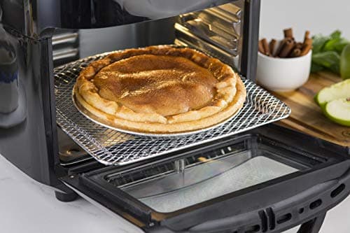 Aria 10 Qt. Touchscreen Air Fryer Oven with Premium Accessory Set and Recipe Book, Premium Black 6