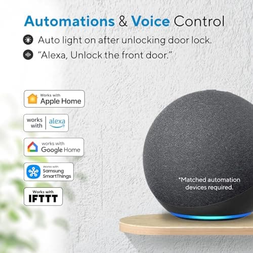 ULTRALOQ Bolt SE Smart Lock, Built-in Wi-Fi, Matter Over Thread, Works with Apple Home, Alexa, Google, 7-in-1 Keyless Entry Deadbolt with Fingerprint ID, App, Keypad, Remote Control, 18 Months Battery 7