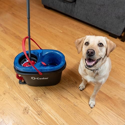 O-Cedar RinseClean Spin Mop & Bucket System | Clean with Water | Removes 99% of Bacteria 17