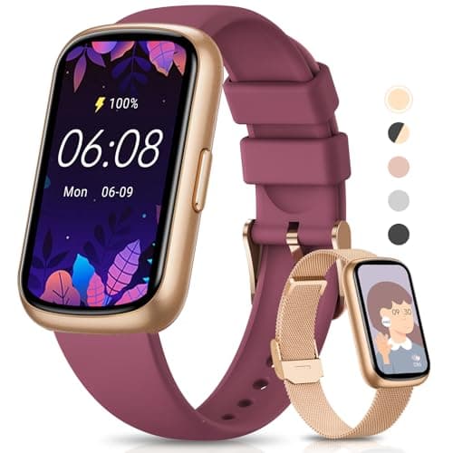 Fitness Tracker- Smart Watches for Women Men with 24/7 Heart Rate Monitor Blood Oxygen Sleep Tracker, Waterproof Fitness Watch, Activity Smartwatch for Android iPhone, Calorie Distance Pedometer, Gift