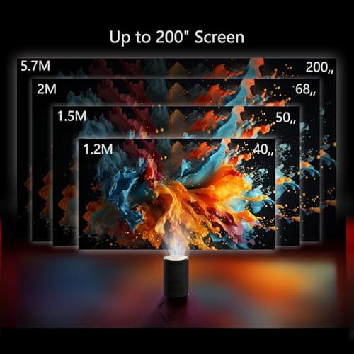 Mini Projector with Wifi and Bluetooth,Electric Focus 1080P 400ANSI Movie Projector,Walnutt 2025 Upgraded Portable Projector Auto Keystone Proyector Compatible with Smartphone/Laptop/TV Stick/HDMI/USB 5