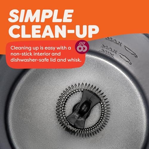 Instant Pot Milk Frother, 4-in-1 Electric Milk Steamer, 10oz/295ml Automatic Hot and Cold Foam Maker and Milk Warmer for Latte, Cappuccinos, Macchiato, From the Makers of Instant 500W, Black 6