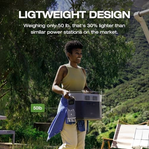 EF ECOFLOW Portable Power Station DELTA 2 Max, 2400W LFP Solar Generator, Full Charge in 1 Hr, 2048Wh Solar Powered Generator for Home Backup(Solar Panel Optional) 8