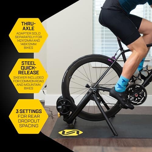 Saris M2 Smart Indoor Bike Trainer, Compatible with Zwift App, Black, Made in The USA 6