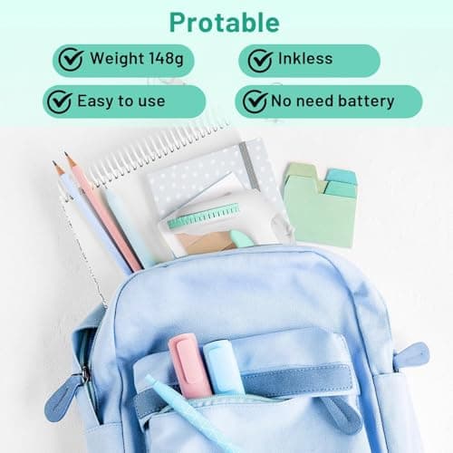 Vixic Retro Label Maker - Embossed Label Printer for Home, Kitchen, Office Organization - DIY 6