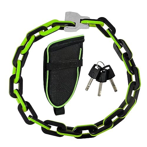 Himiway Bike Chain Lock with Storage Bag, 1000mm, Diameter 10mmColorful Heavy Duty Anti Theft Bike Chain Lock for Bikes, Bicycles,Scooters, Motorcycles, Garage Gate
