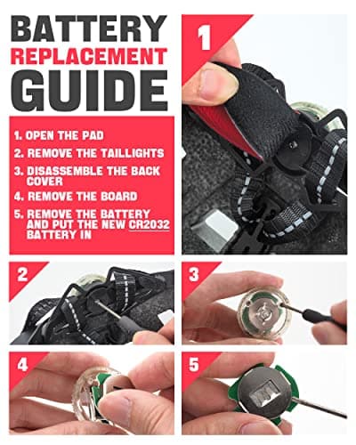 VICTGOAL Bike Helmet for Men Women with Led Light Detachable Magnetic Goggles Removable Sun Visor Mountain & Road Bicycle Helmets Adjustable Size Adult Cycling Helmets (L: 57-61 cm, Black Red) 9