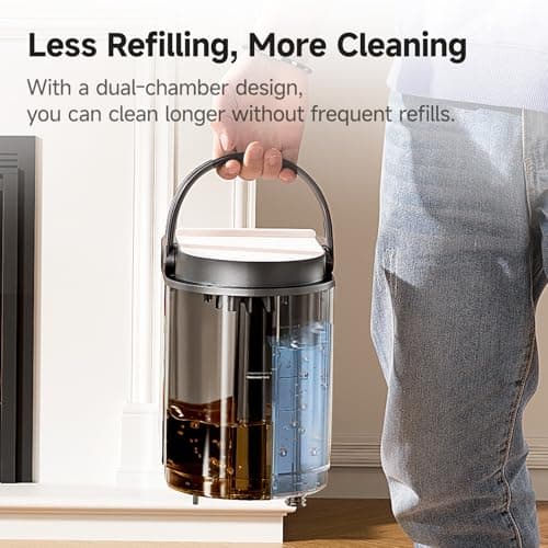 Uwant Carpet Cleaner Machine 18Kpa Powerful Suction, Portable Carpet Cleaner for Pet Stains with Cleaning Tools&Solution Self-Cleaning Upholstery Cleaner for Car, Couch, Rug, Spot (Creame) 5