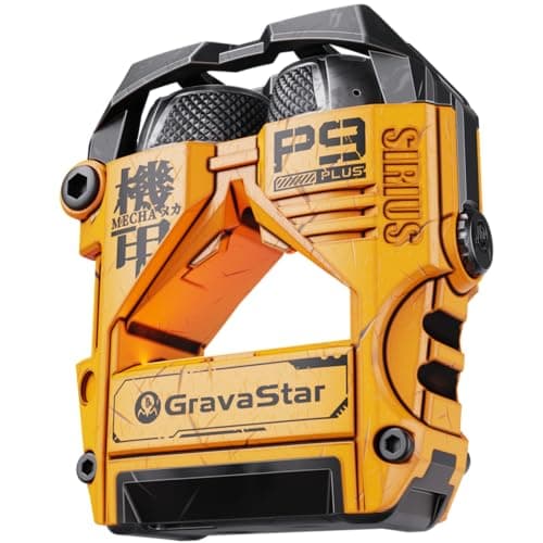 GravaStar Sirius Plus True Wireless Earbuds, Bluetooth 5.3 Active Noise Cancellation ANC Headphones, 28H Playtime, ENC Clear Call, Customization App, IPX4 for Sports/Work -Yellow