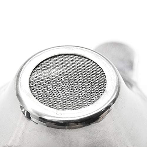 AUEAR, 2 Pack Different Size Stainless Steel Mini Strainer Fine Mesh Tea Funnel Coffee Filter with Double Handles 7
