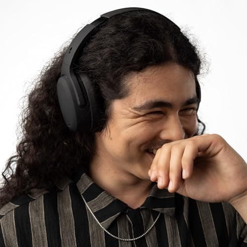 Skullcandy Crusher ANC 2 Wireless Over-Ear Bluetooth Headphones with Extra USB-C Charging Cable, Multi-Sensory Bass, Active Noise Cancelling, 60 Hours Battery, Microphone iPhone Android - True Black 9