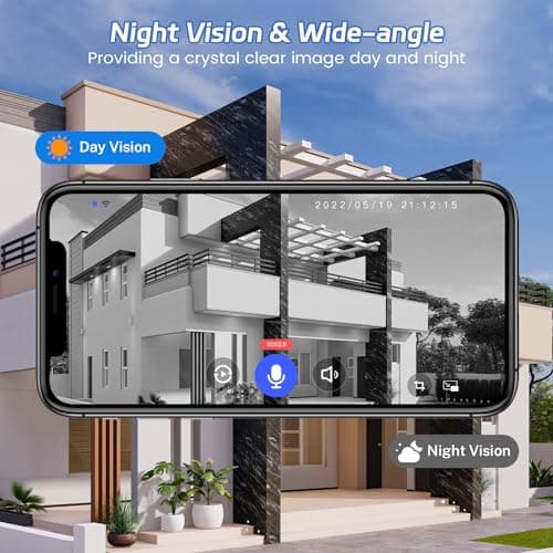 Guggre 1080P Wireless Video Doorbell Camera, Night Vision, Cloud Storage (Sold Separately), 2.4GHz Wi-Fi Only, Smart AI Human Detection, Real-Time Alert, 2-Way Audio, Battery Powered 5