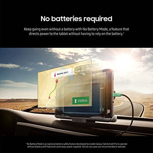 Samsung Galaxy TabActive4 Pro 10.1” 128GB Wi-Fi Android Work Tablet, LTE Unlocked, 6GB RAM, Rugged Design, Sensitive Touchscreen, Long-Battery Life-for Workers, SM-T630NZKEN20, Black 8