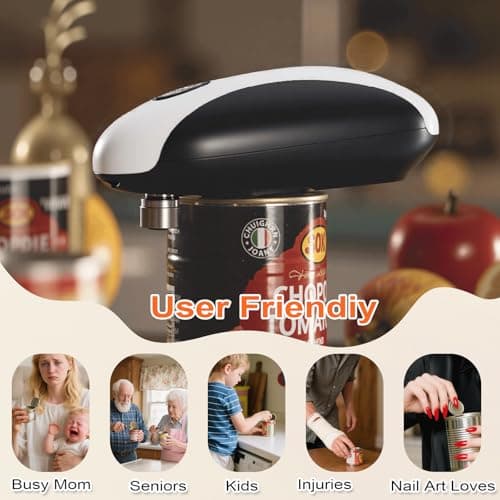 NOTUSIUY One-Touch Can Opener Electric with Rechargeable USB-C Fast Charge, The Electric Can Openers for Senior Best Gift in Kitchen 6