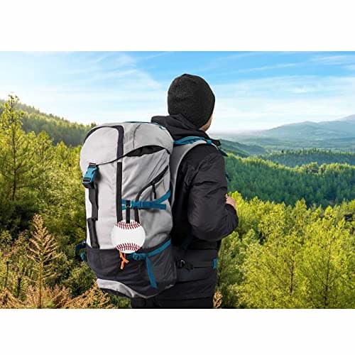 TKS MITLAN 1 Pack Baseball PU Leather Travel Cruise Luggage Tag Sport Softball Hobby Baggage Bag Backpack Instrument with Privacy Flap Name ID Label for Women Men Girls Suitcase(Round) 6