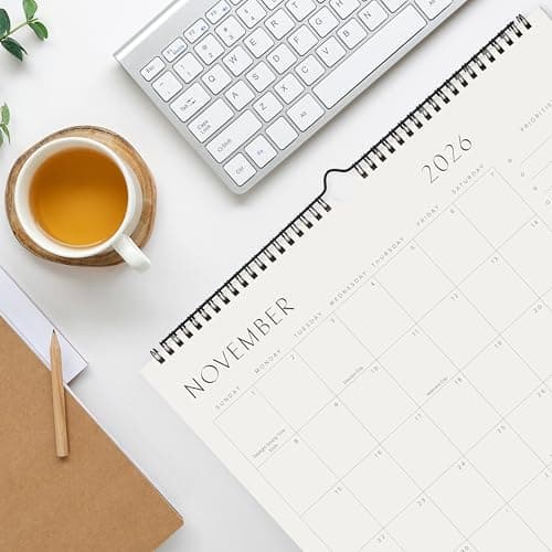 Beautiful 2026 Wall Calendar - Runs until December 2026 – 14.5"x11.5" Office Wall Calendar for Easy Organizing 6