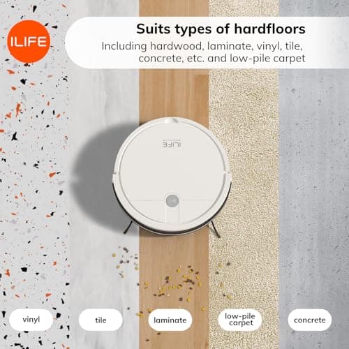 ILIFE X3 Robot Vacuum Cleaner, Tangle-Free 3000Pa Suction, 120 Min Runtime, Self-Charging Robotic Vacuum, 2.4GHz WiFi/App/Alexa Control, Slim, Quiet, Ideal for Pet Hair and Hard Floors 7