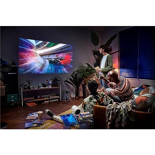 Samsung 30” - 100” The Freestyle 2nd Gen with Gaming Hub Smart Portable Projector, FHD, HDR, Big Screen Home Theater Experience, 360 Sound, SP-LFF3CLAXXZA, 2023 Model 10