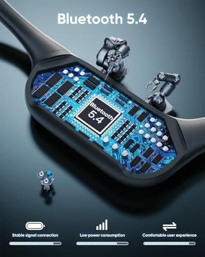 SAMVEK Swimming Headphones IP68 Waterproof, Bone Conduction Headphones MP3 Player Built-in 32G Memory, Bluetooth 5.4 Wireless Headset, Open Earphones Sports Suitable for Running, Cycling, Exercise 5